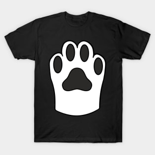 White Cat Paw T-Shirt